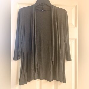 Gray petite large sweater
